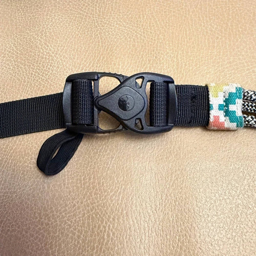 KAVU Rope Bag Sling Backpack Pink Yellow Teal Geometric Diamond Crossbody Bag
